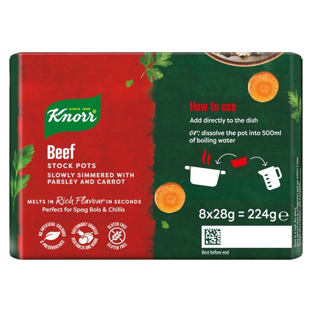 Knorr 8 Beef Stock Pot 8 x 28g