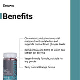 Known CLA Support Orange Vegan Gummy Supplements x 60