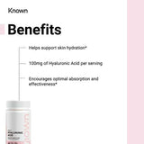 Known Hyaluronic Acid Vegan Skin Gummy Supplements x 60
