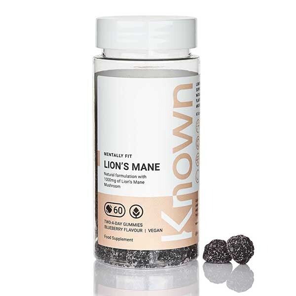 Known Lion's Mane Blueberry Vegan Gummy Supplements x 60