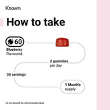 Known Lion's Mane Blueberry Vegan Gummy Supplements x 60