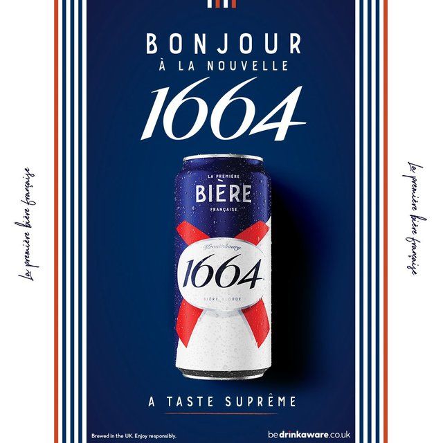 Kronenbourg 1664 Lager Beer Cans 15 x 440ml