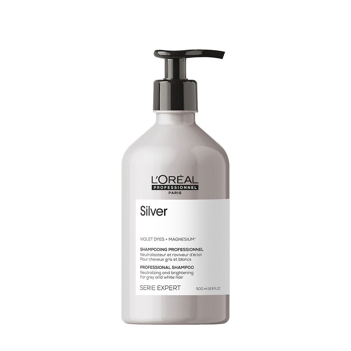 L’Oréal Professionnel Serie Expert Silver Shampoo For Neutralising and Brightening Hair 500ml
