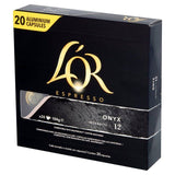 L'OR Onyx Coffee Pods x20 Intensity 12 20 per pack