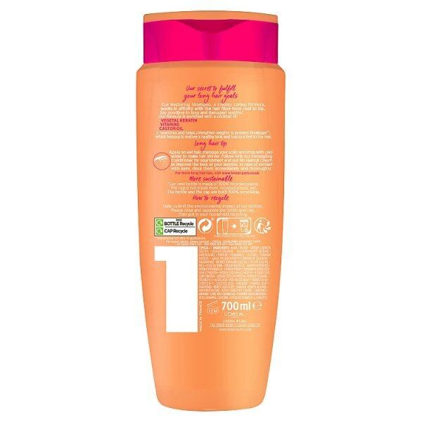 L'Oreal Elvive Dream Lengths Long Damaged Hair Shampoo 700ml