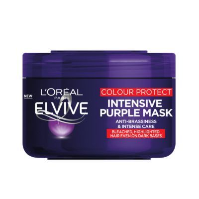 L'Oreal Paris Elvive Colour Protect Anti-Brassiness Purple Hair Mask for Coloured or Highlighted Hair 250ml