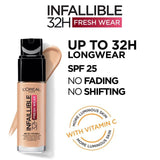 L'Oreal Paris Infallible 32hr Freshwear Liquid Foundation 100 Linen