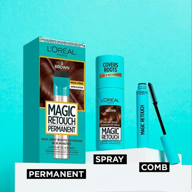 L'Oreal Paris Magic Retouch Instant Grey Root Touch Up Dark Iced Brown 75ml