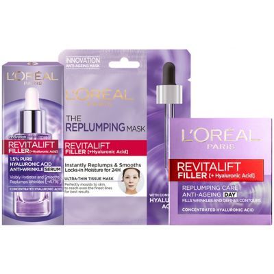 L'Oreal Paris Revitalift Filler Hyaluronic Acid Superhero bundle