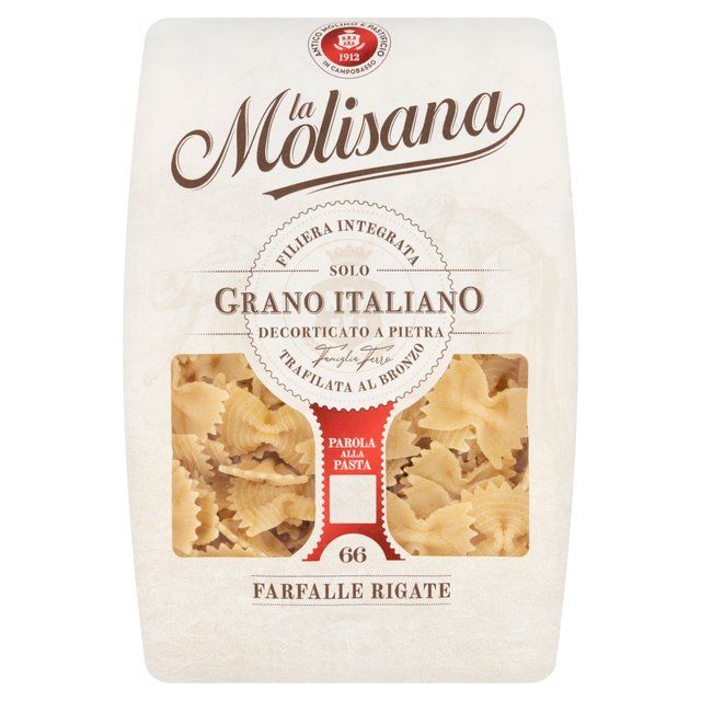 La Molisana Farfalle Rigate Striped Pasta No.66 500g