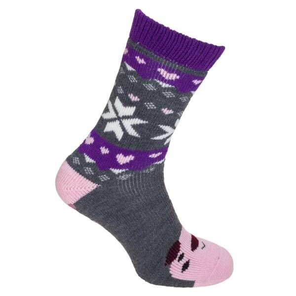 Ladies/Womens Slipper Gripper Socks (4-7) Pig