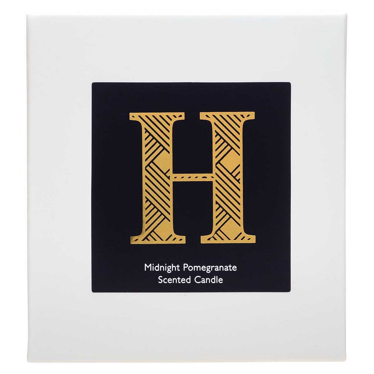 Landon Tyler Alphabet Candle - Letter H - Midnight Pomegranate 140g