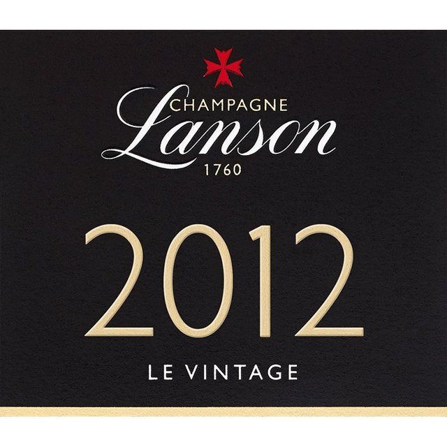 Lanson Le Vintage Champagne 2012 75cl