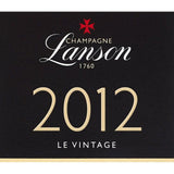 Lanson Le Vintage Champagne 2012 75cl