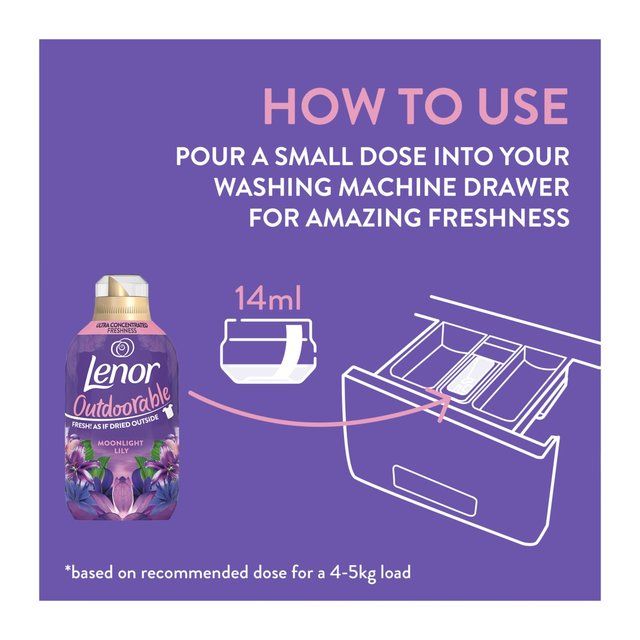 Lenor Outdoorable Fabric Conditioner Moonlight Lily 1064ml