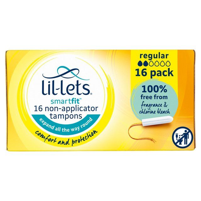 Lil-Lets Regular Non-Applicator Tampons 16 per pack