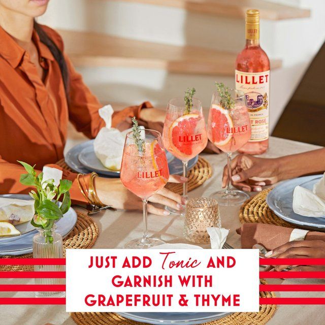 Lillet Rose Wine-Based Aperitif 75cl