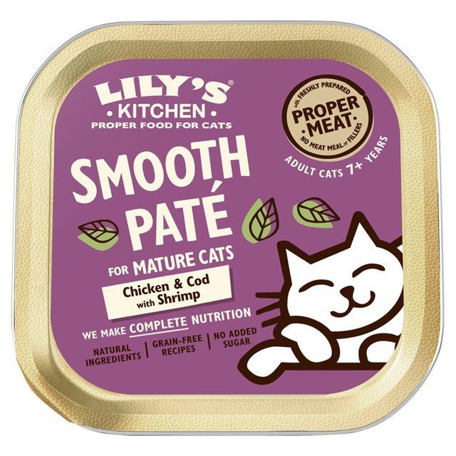 Lily's Kitchen Chicken & Cod with Shrimp Pate for Mature Cats 85g