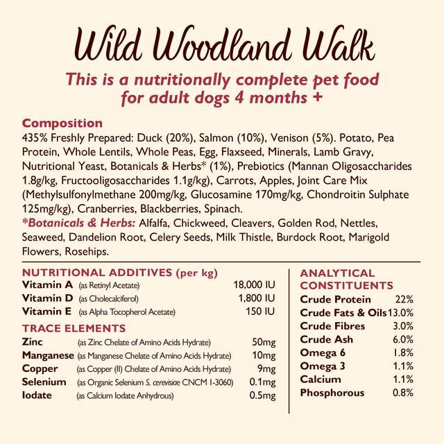 Lily's Kitchen Dog Duck Salmon & Venison Wild Woodland Walk Adult Dry Food 12kg