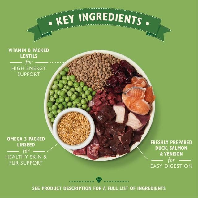 Lily's Kitchen Dog Duck Salmon & Venison Wild Woodland Walk Adult Dry Food 2.5kg