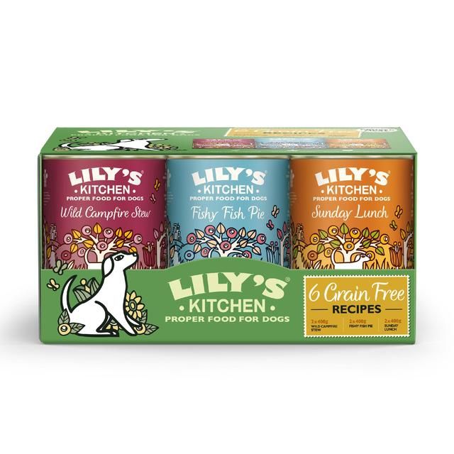 Lily's Kitchen Grain-Free Recipes for Dogs Multipack 6 x 400g