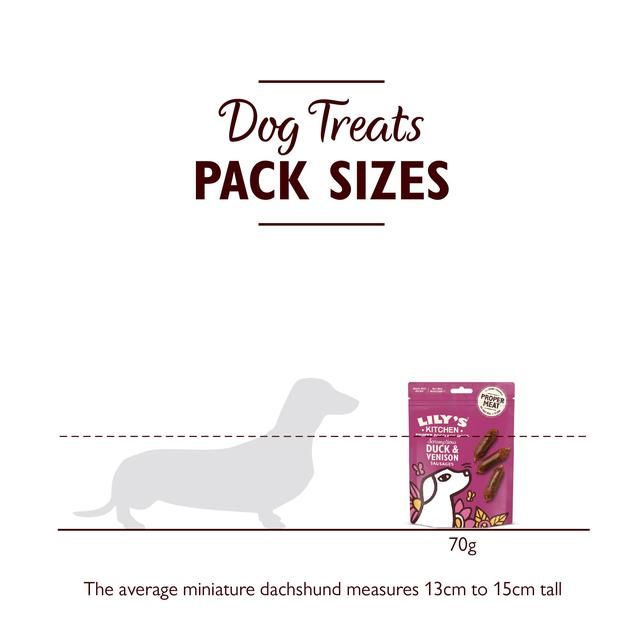Lily's Kitchen Scrumptious Duck & Venison Sausages for Dogs   70g
