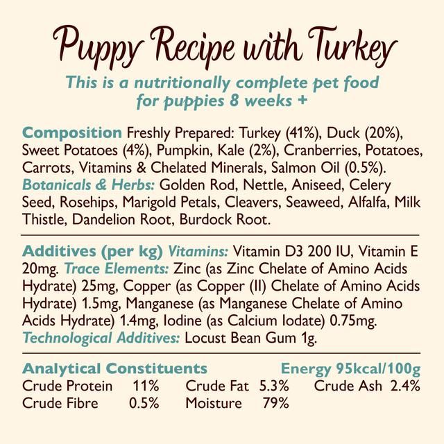 Lily's Kitchen Turkey & Duck Wet Food for Puppies 400g