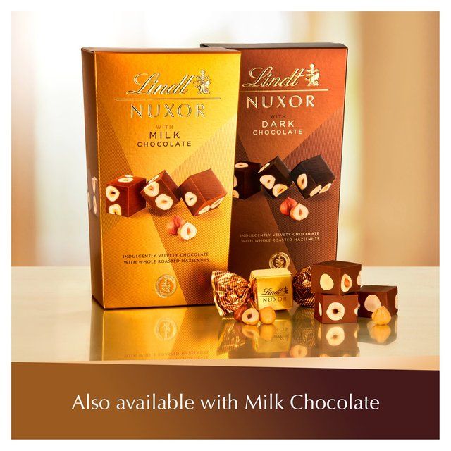 Lindt NUXOR Dark Gianduja Chocolate with Hazelnuts 165g