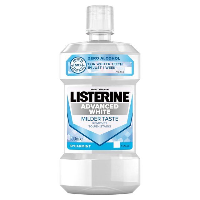Listerine Advanced White Milder Taste Mouthwash 500ml