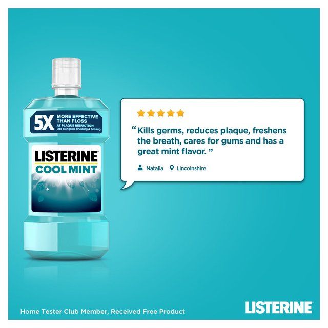 Listerine Antibacterial Mouthwash Coolmint 500ml