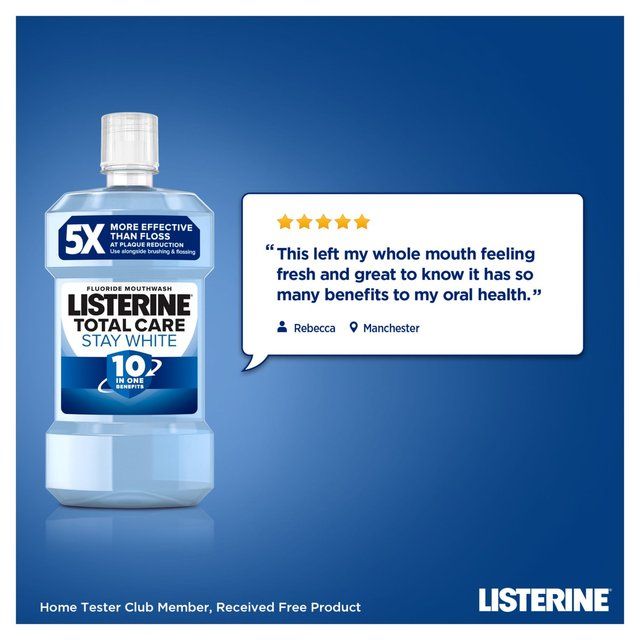Listerine Total Care Stay White Mouthwash 500ml