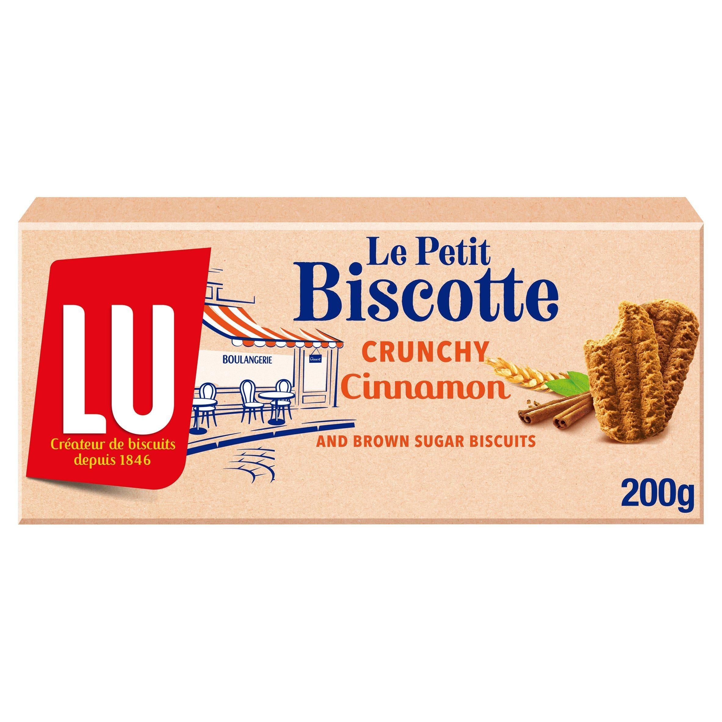 LU Le Petit Biscotte Crunchy Cinnamon & Brown Sugar Biscuits 200g