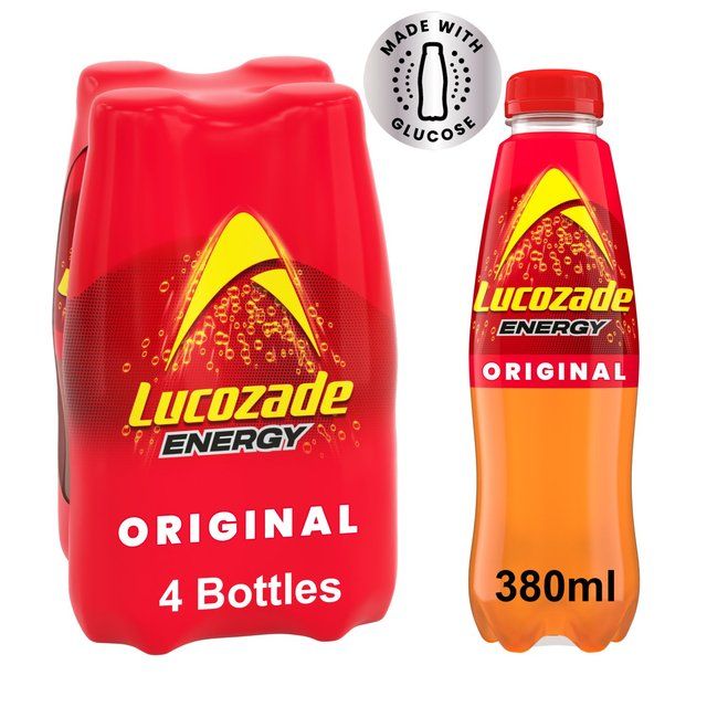 Lucozade Energy Drink Original 4 x 380ml