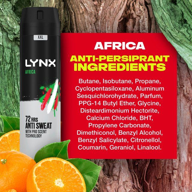 Lynx Africa Anti Perspirant Deodorant   250ml