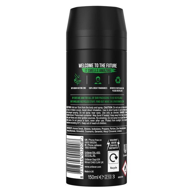 Lynx Africa Body Spray Deodorant Aerosol 150ml