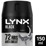 Lynx Anti-Perspirant Deodorant Spray, Black 150ml