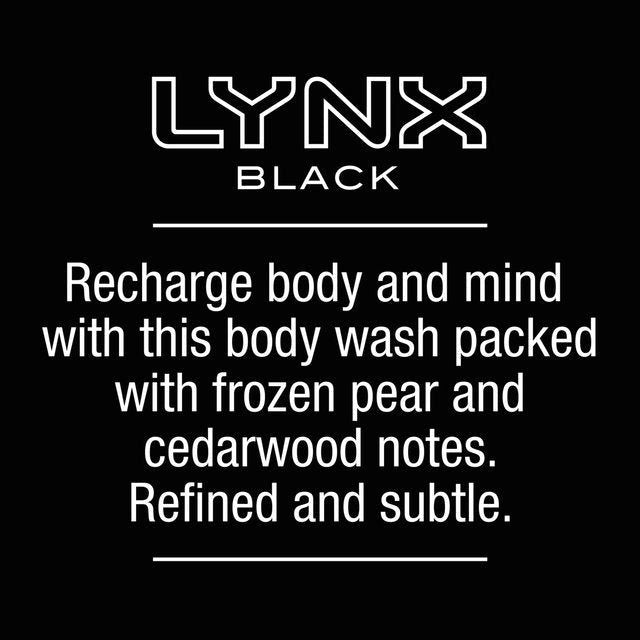 Lynx Black Body Wash Shower Gel 500ml