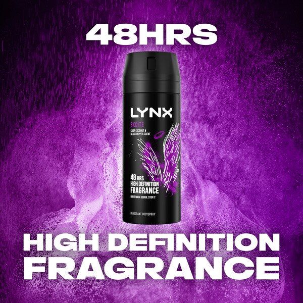 Lynx Deodorant Aerosol Bodyspray Excite 150ml