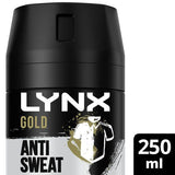 Lynx Deodorant Bodyspray Aerosol Gold 150ml 250ML