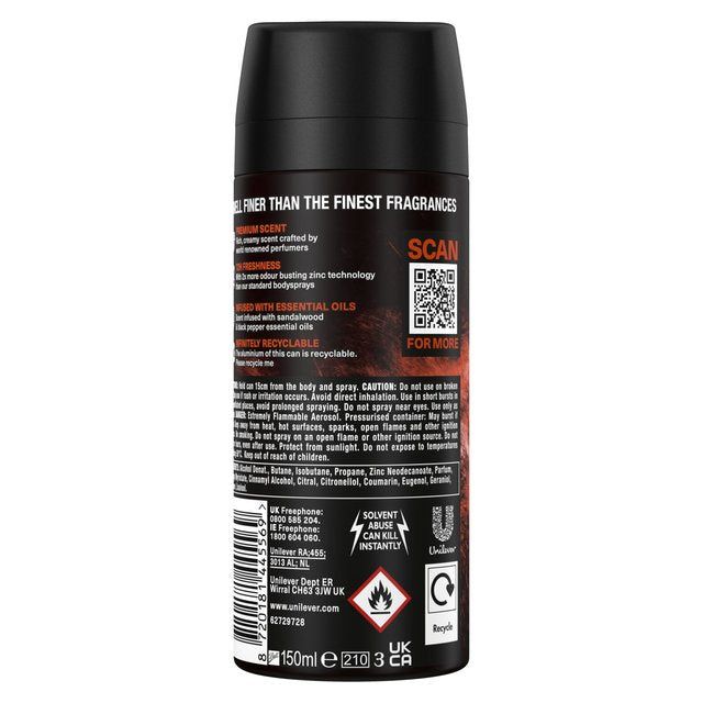 Lynx Fine Fragrance Collection Premium Deodorant Bodyspray Copper Santal 150ml