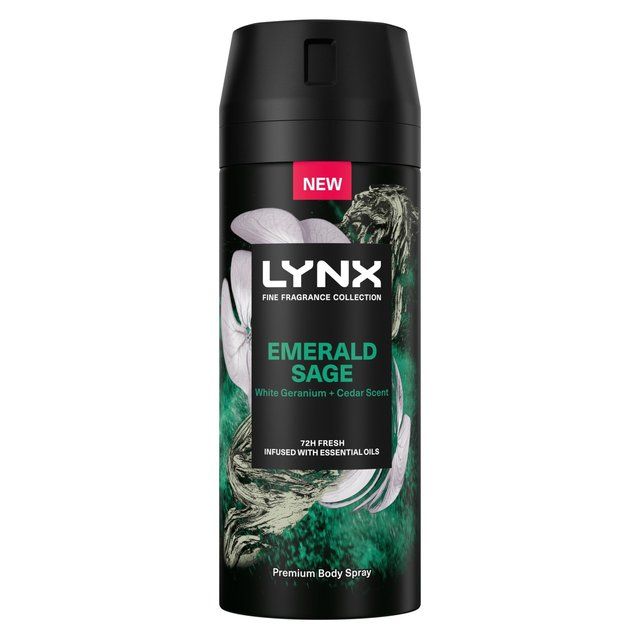 Lynx Fine Fragrance Collection Premium Deodorant Bodyspray Emerald Sage 150ml