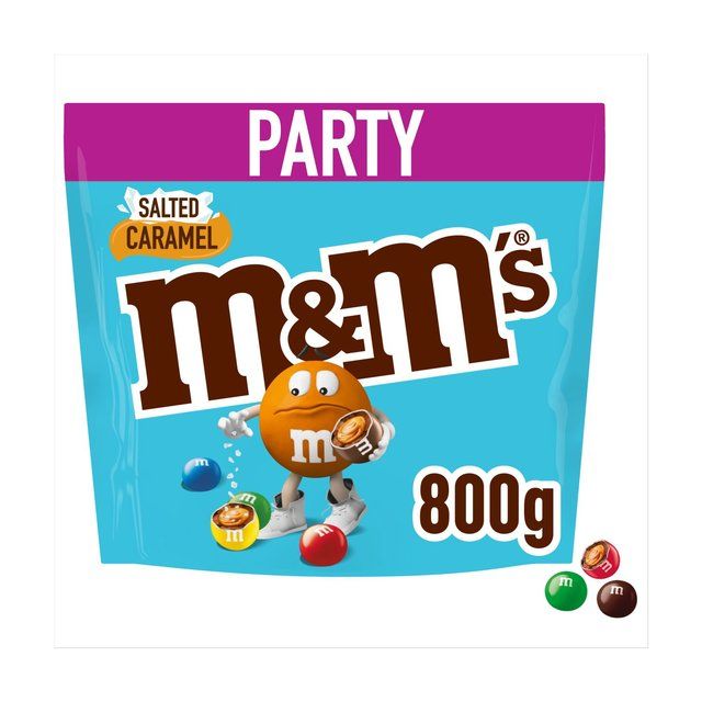 M&M's Salted Caramel & Milk Chocolate Party Mix Bulk Snack Bag 800g 800g