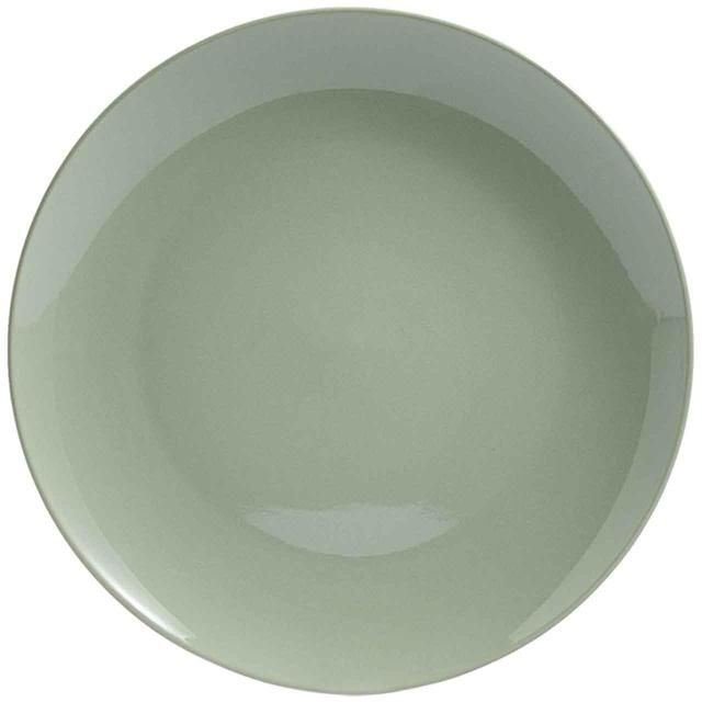 M&S 12 Piece Stoneware Dinner Set Sage 12 per pack