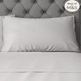 M&S 2 Pack Comfortably Cool Tencel Rich Pillowcases One Size Light Grey 2 per pack