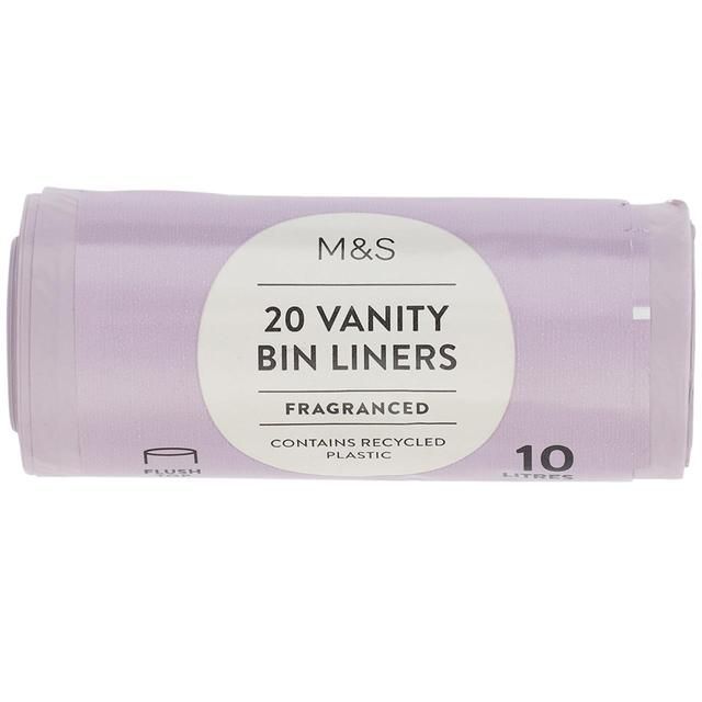 M&S 20 Fragranced Vanity Bin Liners 10L 20 per pack