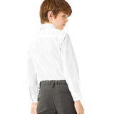 M&S 3pk Regular Fit Easy Iron Shirts 3-14 Years White