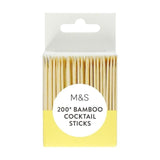 M&S Bamboo Cocktail Sticks   200 per pack