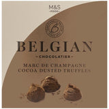 M&S Belgian Marc De Champagne Cocoa Dusted Truffles 260g
