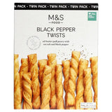 M&S Black Pepper Twists Twin Pack 250g