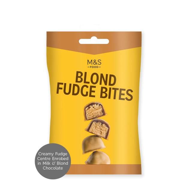 M&S Blond Fudge Bites 128g
